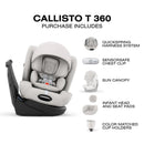 Cybex Callisto T 360 Rotating All-In-One Convertible Car Seat, City Grey Image 2