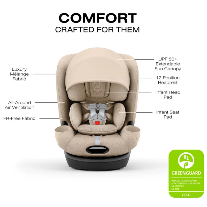 Cybex Callisto T 360 Rotating All-In-One Convertible Car Seat, City Grey Image 5