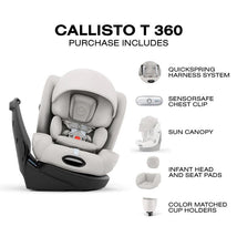 Cybex Callisto T 360 Rotating All-In-One Convertible Car Seat, Off White Image 2