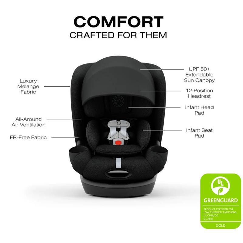 Cybex Callisto T 360 Rotating All-In-One Convertible Car Seat, Sepia Black Image 4