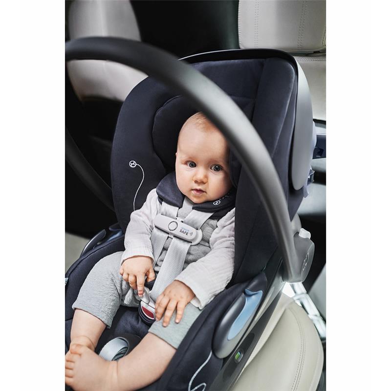 Cybex - Cloud G Lux SensorSafe Comfort Extend Infant Car Seat, Moon Black Image 5