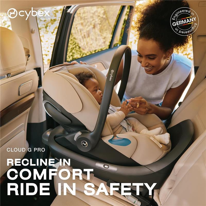 Cybex Cloud G Pro Comfort Extend Infant Car Seat, Stormy Blue Image 3