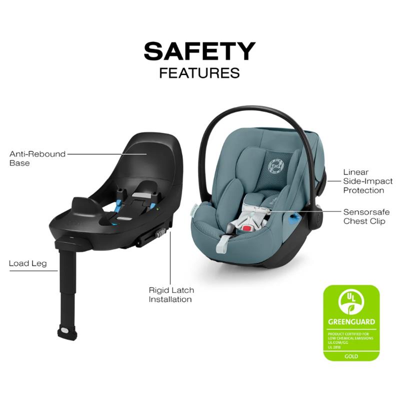 Cybex - Cloud G Pro Comfort Extend Infant Car Seat, Stormy Blue Image 3