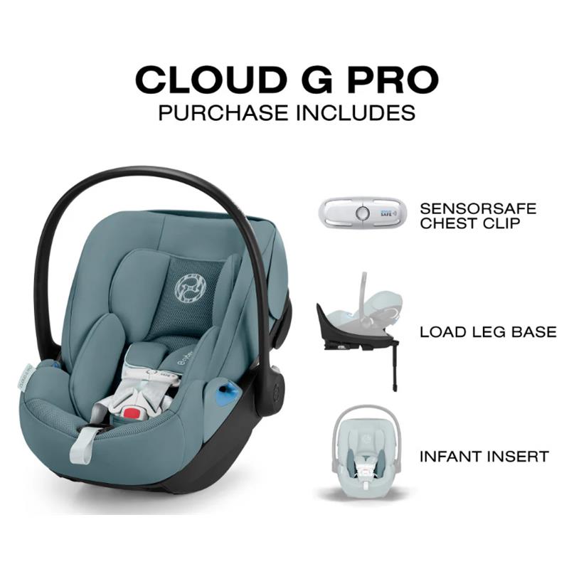 Cybex - Cloud G Pro Comfort Extend Infant Car Seat, Stormy Blue Image 5