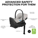 Cybex Cloud T Comfort Extend Infant Car Seat With Sensorsafe, City Grey Image 5