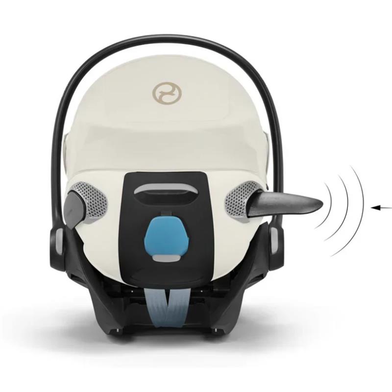 Cybex Cloud T Comfort Extend Infant Car Seat With Sensorsafe, Off White Image 7