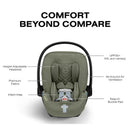 Cybex Cloud T Comfort Extend Infant Car Seat With Sensorsafe, Sage Green Image 9