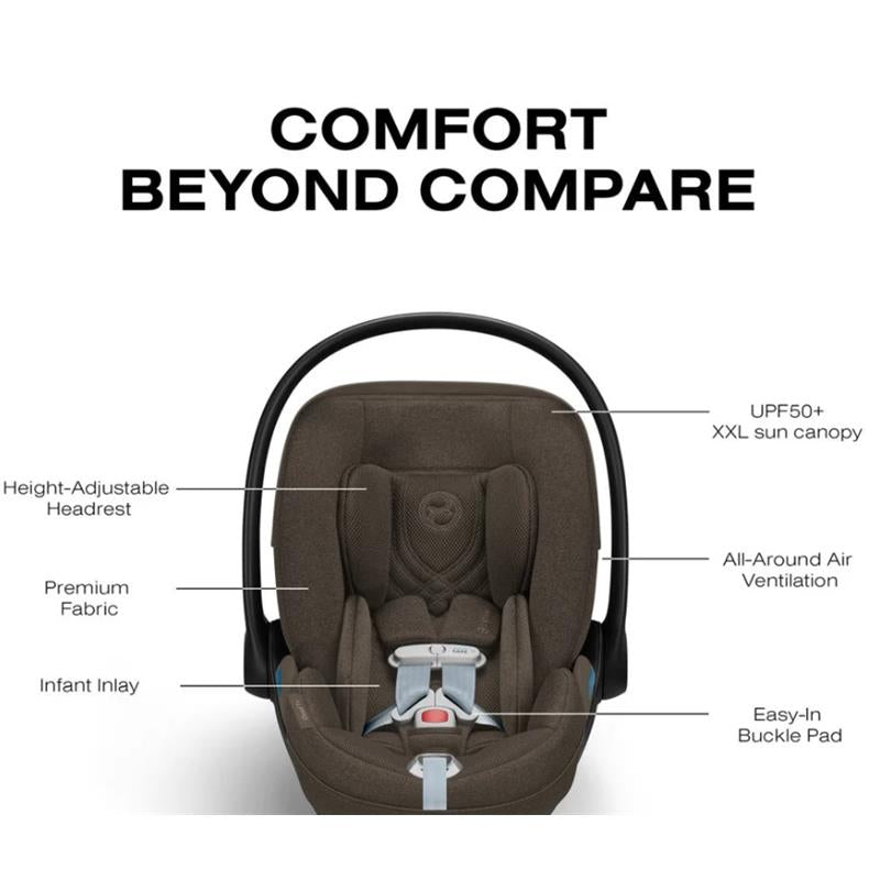 Cybex Cloud T SensorSafe Infant Car Seat, Coconut Brown Image 5