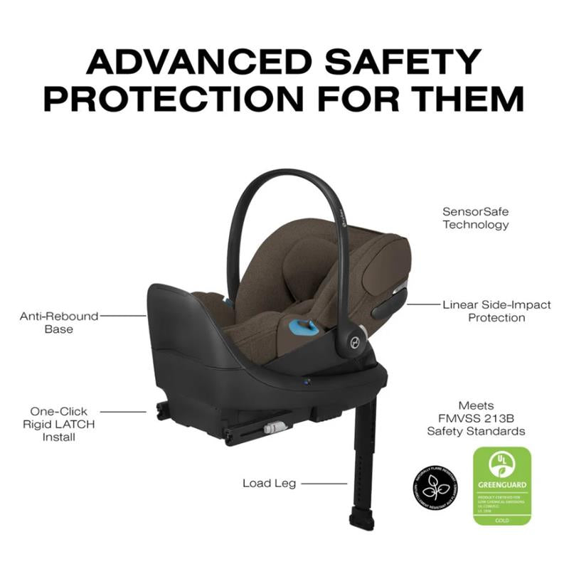 Cybex Cloud T SensorSafe Infant Car Seat, Coconut Brown Image 6