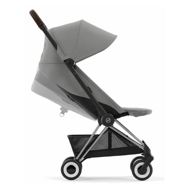 Cybex - Coya Compact Stroller, Chrome/Dark Brown/Mirage Grey Image 4