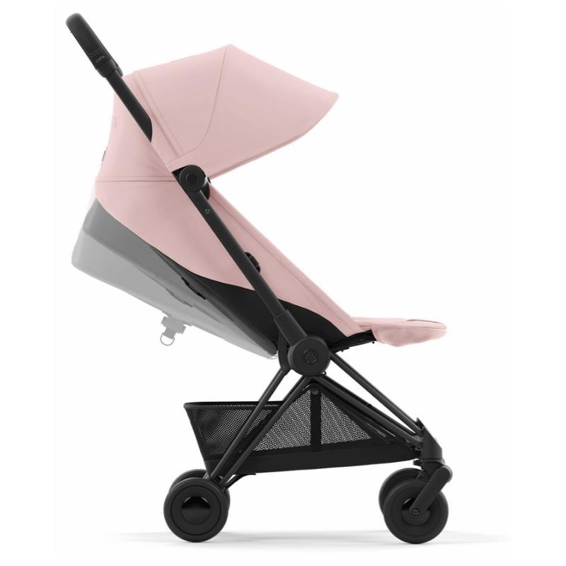Cybex - Coya Compact Stroller, Chrome Matte Black/Peach Pink Image 4
