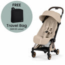 Cybex Coya Stroller Rose Gold Frame/Cozy Beige Lux Seat Image 1