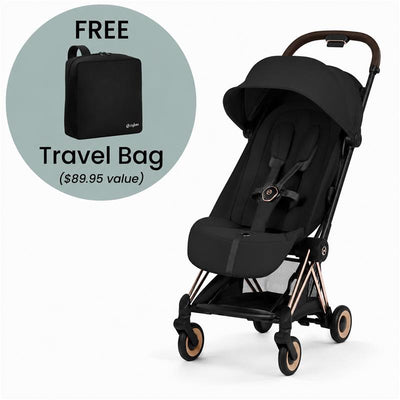 Cybex - Coya Stroller Rose Gold Frame/Sepia Black Image 1