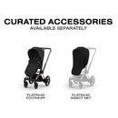 Cybex E-Priam Stroller, Matte Black Frame/Coconut Brown Lux Seat Image 11