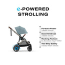 Cybex - Egazelle S Single-to-Double Stroller, Black Frame/Moon Black Image 8