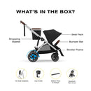 Cybex - Egazelle S Single-to-Double Stroller, Black Frame/Moon Black Image 3