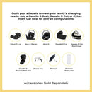 Cybex - Egazelle S Single-to-Double Stroller, Black Frame With Moon Black Seat Image 10