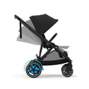 Cybex - Egazelle S Single-to-Double Stroller, Black Frame With Moon Black Seat Image 5