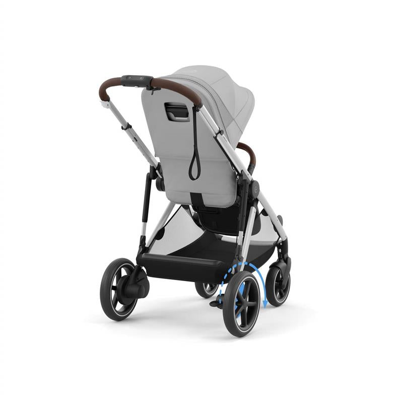 Cybex - Egazelle S Single-to-Double Stroller, Silver Frame With Stone Grey Seat Image 3