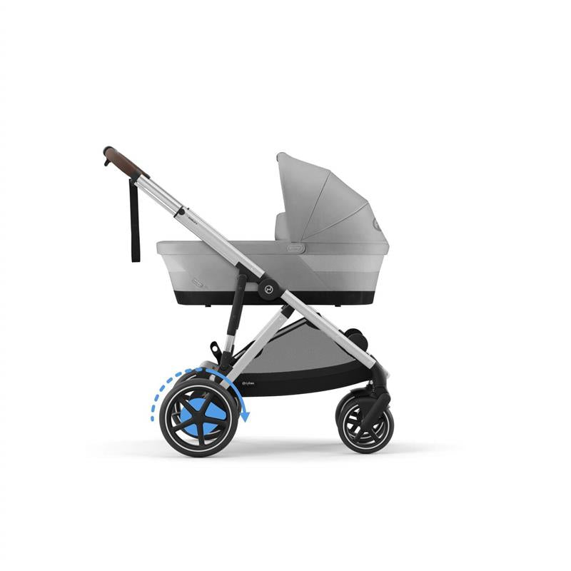 Cybex - Egazelle S Single-to-Double Stroller, Silver Frame With Stone Grey Seat Image 4