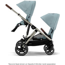 Cybex - Gazelle S Second Seat, Sky Blue With Taupe Frame Image 3