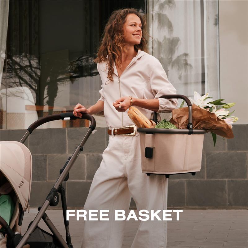 Cybex - Gazelle S 2 Single-to-Double Stroller, Taupe Frame/Almond Beige Image 4