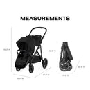 Cybex - Gazelle S 2 Single-to-Double Stroller, Black Frame/Moon Black Image 6