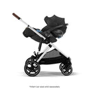 Cybex - Gazelle S 2 Single-to-Double Stroller, Silver Frame/Moon Black Image 10