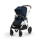 Cybex - Gazelle S 2 Single-to-Double Stroller, Silver Frame/Ocean Blue Image 7