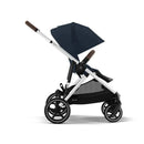 Cybex - Gazelle S 2 Single-to-Double Stroller, Silver Frame/Ocean Blue Image 4