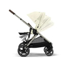 Cybex - Gazelle S 2 Single-to-Double Stroller, Taupe Frame/Seashell Beige Image 7