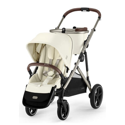Cybex - Gazelle S 2 Single-to-Double Stroller, Taupe Frame/Seashell Beige Image 1