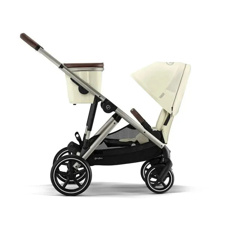 Cybex - Gazelle S 2 Single-to-Double Stroller, Taupe Frame/Seashell Beige Image 12