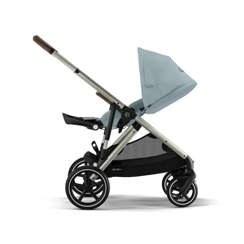 Cybex - Gazelle S 2 Stroller, Taupe Frame With Sky Blue Seat + Second Seat Image 7