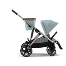 Cybex - Gazelle S 2 Double Stroller Bundle, Sky Blue/Silver Frame Image 3