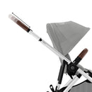 Cybex Gazelle S Single-to-Double Stroller, Silver Frame With Stone Grey Seat Image 5