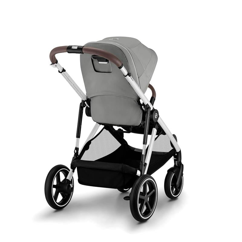 Cybex Gazelle S Single-to-Double Stroller, Silver Frame With Stone Grey Seat Image 6