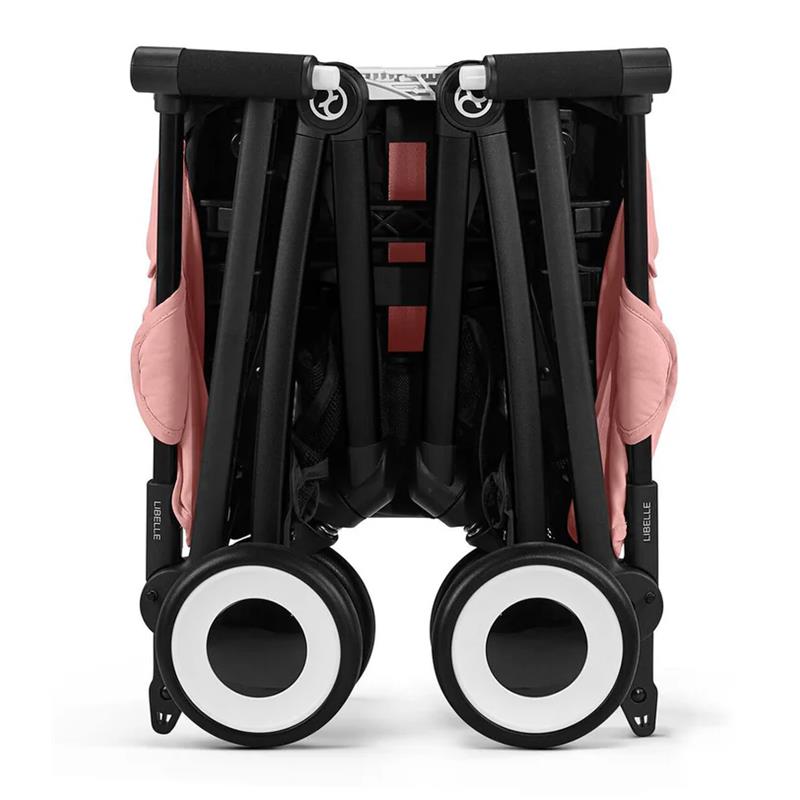 Cybex - Libelle 2 Stroller, Black Frame with Candy Pink Seat Image 2