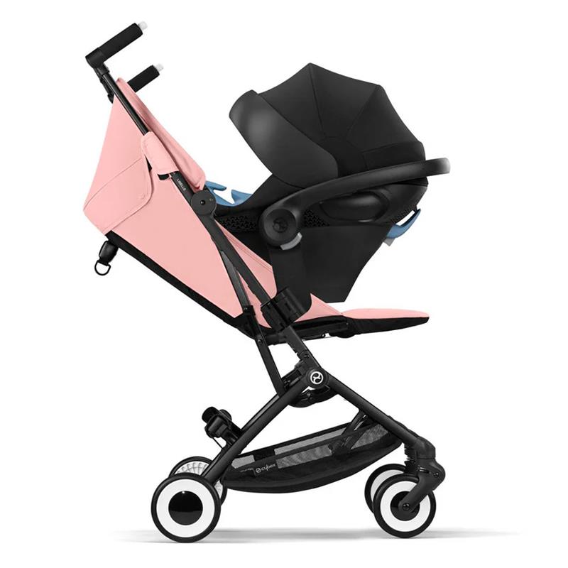 Cybex - Libelle 2 Stroller, Black Frame with Candy Pink Seat Image 6