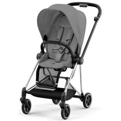 Cybex - Mios 3, Chrome/Black Frame + Mirage Grey Seat Pack Image 1