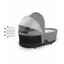 Cybex - Priam 4/EPriam 2 Lux Carry Cot, Soho Grey Image 2