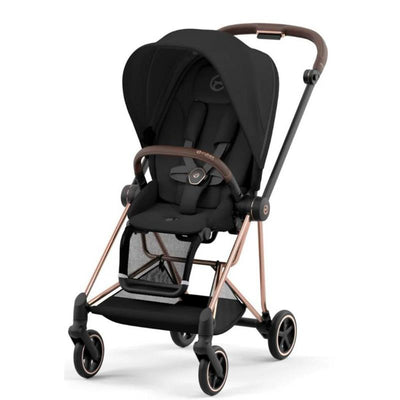 Cybex - Mios 3 Stroller Rose Gold Frame & Sepia Black Seat Pack Image 1