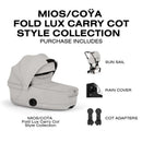 Cybex Mios/Coya Fold Lux Carry Cot Style Collection, City Grey Image 6