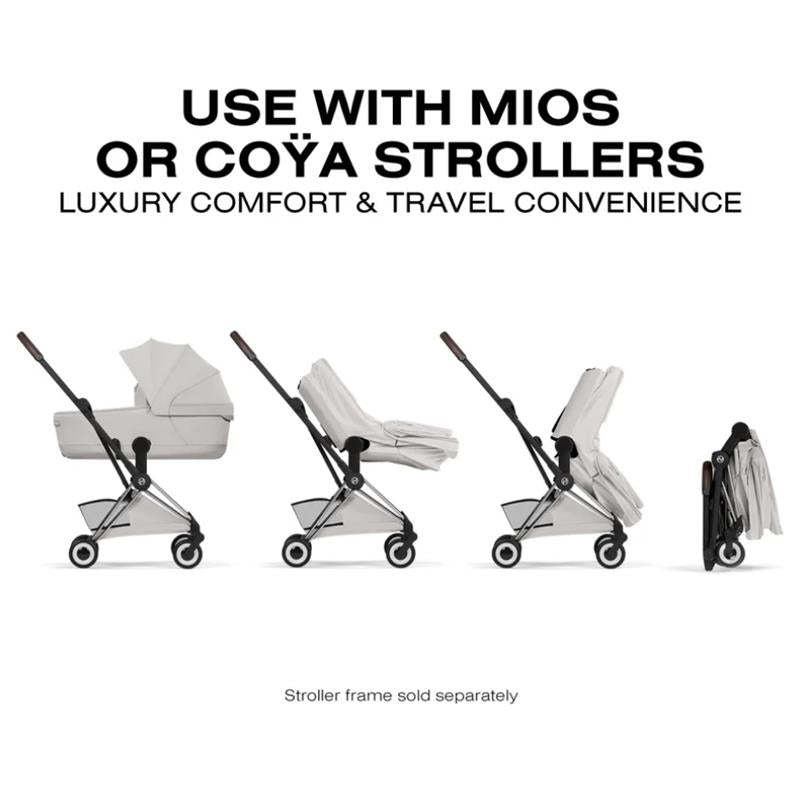 Cybex Mios/Coya Fold Lux Carry Cot Style Collection, City Grey Image 7