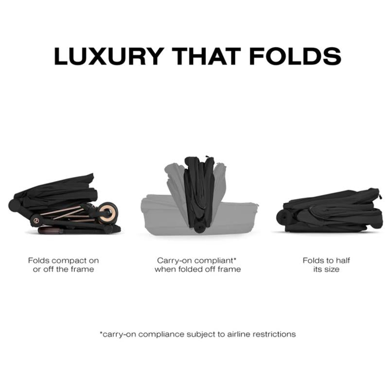 Cybex Mios/Coya Fold Lux Carry Cot Style Collection, Sepia Black Image 5
