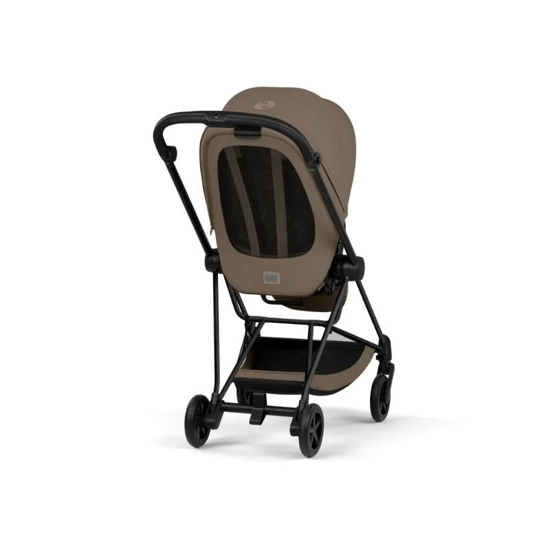 Cybex Mios Stroller, Matte Black Frame/Coconut Brown Lux Seat Coconut Brown Image 3
