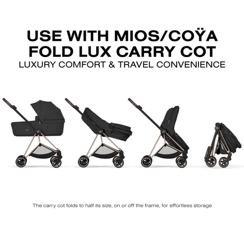 Cybex Mios Stroller, Matte Black Frame/Cozy Beige Lux Seat Image 9