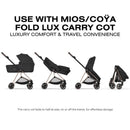 Cybex Mios Stroller, Matte Black Frame/Cozy Beige Lux Seat Image 9