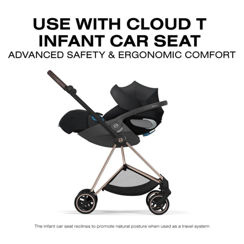 Cybex Mios Stroller, Matte Black Frame/Sepia Black Lux Seat Image 10