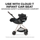 Cybex Mios Stroller, Matte Black Frame/Sepia Black Lux Seat Image 10